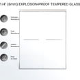 thumbnail image 6 of JESTOP 44-48"W or 56-60"W x 72"H Double Sliding Shower Door, Semi-frameless Bypass Bathroom Sliding Door with 1/4" (6mm) Tempered Glass for Walk-in Shower, Reversible Installation, 6 of 10