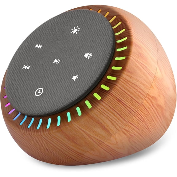 Sound Machine for Sleep, White Noise for Sleeping Adults & Baby, Brown Noise Fan for Office Privacy & Noise Canceling, 26 Sounds & RGB Light, USB-C Powered for Home Travel