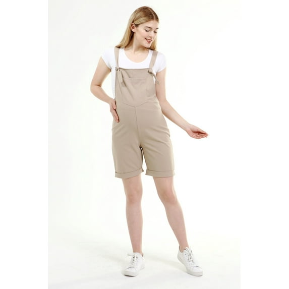 LVMA6200 - Women Maternity Overalls Short Salopette Jumper