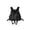 Black, variant on Multi Pocket Foldable Life Vest with Whistle and Zippered Pouches for Kayak Fishing Boat and Emergency Survival Beige 14"X2"X18"