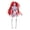 Red, variant on Halloween Hanging Skeleton Decorations Small Full Body Posable Skeletons with Movable Joints Plastic Mini Spooky Decor for Halloween Party Haunted House Lawn Graveyard Props
