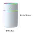 thumbnail image 3 of HLONK Portable Small Humidifiers for Bedroom Baby  Rechargeablequiet Cool Mist Humidifiers for Plants  Desktop Humidifier with Colorful Night Light for Travel  Office  Bedroom, 3 of 7