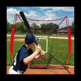 thumbnail image 2 of Baseball Full Strike Zone Target, Adjustable Target Baseball Practice Target for Softball Baseball for Pitcher Training,1 pieces of full strike zone target,Red, 2 of 8
