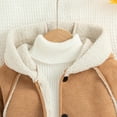 thumbnail image 4 of Trupants Toddler 4T Coffee Winter Coat - Sherpa Lined, Nylon Spandex, Suede-Like Outer, Walmart Kids' Warm Jacket, 4 of 9