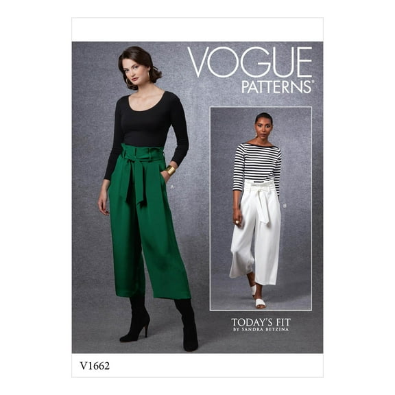 Vogue Patterns Pattern: Sandra Betzina, Misses' Pants & Belt Sizes All Sizes in One Envelope