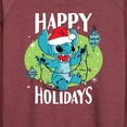 thumbnail image 3 of Lilo & Stitch - Happy Holidays - Women's Lightweight French Terry Long Sleeve Shirt, 3 of 5