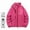 Pink, variant on Men's Full Zip Polar Fleece Jacket Casual Warm Outwear Fall Winter Stand Collar Jackets with Zipper Pockets