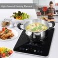 thumbnail image 4 of NutriChef 1500W Adjustable Temp 5.9 Inch Digital Induction Cooktop Stove Burner, 4 of 7