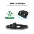 thumbnail image 6 of LujingZ 6FT 18AWG 7A 125V AC Power Cord 2 Prong Non-Polarized  Universal Cable UL Listed, 6 of 8
