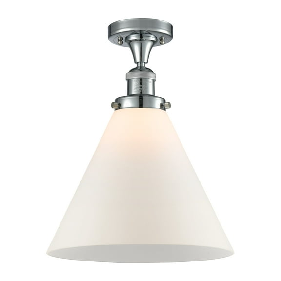 Innovations Lighting 517-1CH-PC-G41-L X-Large Cone 12" Wide Semi-Flush Ceiling Fixture -