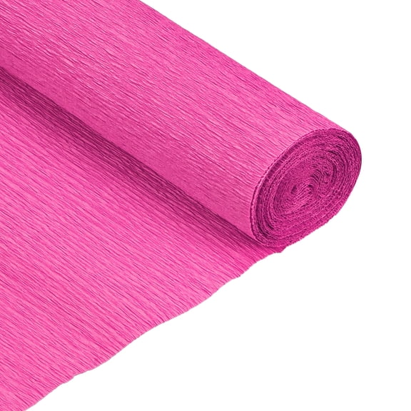 Crepe Paper Roll Crepe Paper Decoration 5 ft Long 20 Inch Wide, Rose Red Pack of 2