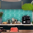 thumbnail image 4 of 3D Crystal Tile Sticker Creative Waterproof Self-adhesive Art Wall Decor, 4 of 8