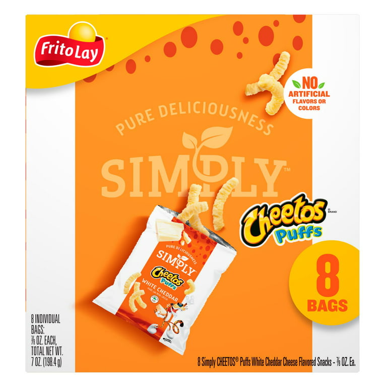 Simply Cheetos White Cheddar Puffs, Party Size, 12 oz 