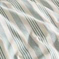 thumbnail image 6 of Coastal Living 4-Piece Green Stripes Soft Brushed Microfiber Luxury Cooling Sheet Set, Queen, 6 of 11