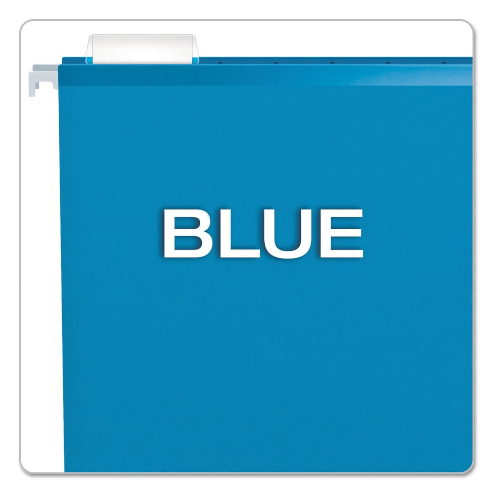 Pendaflex Reinforced Hanging Folders 1/5 Tab Legal Blue 25/Box 415315BLU