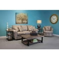 thumbnail image 5 of Alaterre Furniture Pomona Rustic Natural 48" Wide Coffee Table with Shelf and Metal Legs for Living Room, Rustic Natural, 5 of 12