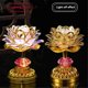 thumbnail image 4 of 2Pcs LED Lotus Buddhist Lights Buddha Lotus Lamps Plug in or Battery-Operated Buddhist Lamp EU Plug B, 4 of 5