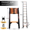 thumbnail image 6 of stusgo 12.8FT Telescoping Ladders, 3.9M Carbon Steel Extension Ladder, Heavy Duty 330lbs Capacity, 6 of 7