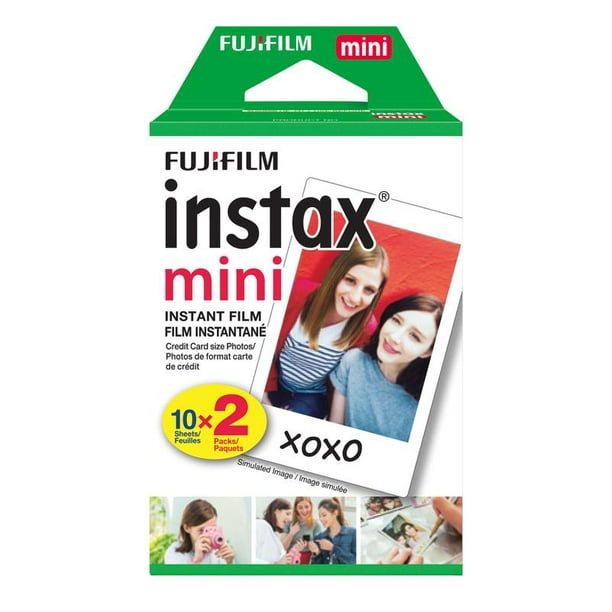 bewaker Schaken Somatische cel Fujifilm Instax Mini Twin Film Pack (20 Photos) - Walmart.com