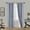 Beige, variant on Light Blue 1-Piece Noa Solid Blackout Grommet-Top Window Curtain Panel 37" W X 84" L