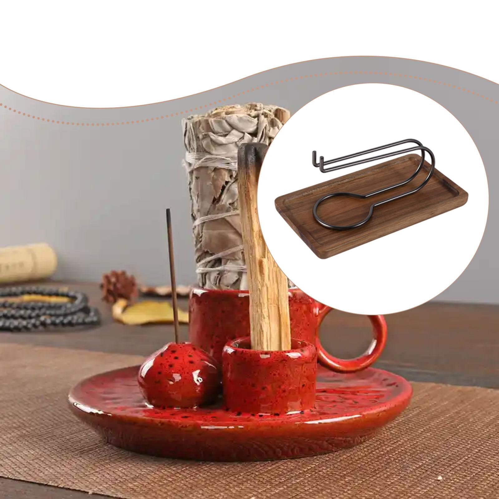 WLPZXP Incense Burner Holder Gift Palo Santo Holder for Housewarming Desktop Office Gray