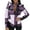 Purple, variant on CAICJ98 Womens Winter Coats Women's Winter Cropped Puffer Jacket Oversized Zip-Up Quilted Puffy Short Coat Purple,M