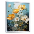 thumbnail image 2 of Designart "Lemon And Alabaster Buttercups Luminous Light" Buttercups Floater Framed Wall Decor, 2 of 5