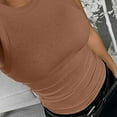 thumbnail image 3 of Coloody Women Ribbed Cami Tank Tops Casual Basic Camisole Sleeveless T-Shirt Summer Blouse, 3 of 5