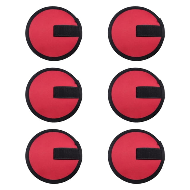 6x cubiertas para señuelos, guantes para señuelos de pesca, cubiertas para anzuelos de pesca portátiles, ligeras y versátiles para caña de pescar para Rojo
