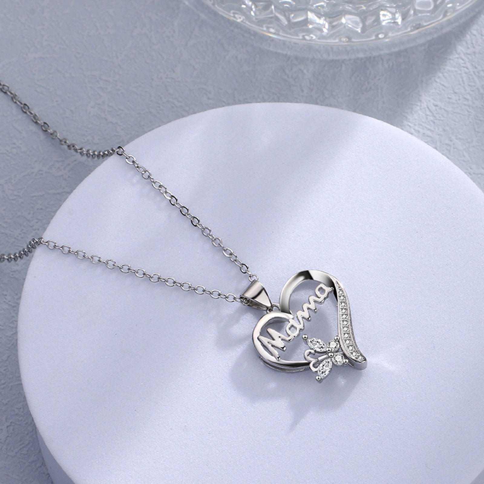 Personalized Mother and Baby top Rabbit Necklace, Engraved Heart Monogram, New Mom Necklace, Fine Silver, Sterling Silver Chain, Made To Order