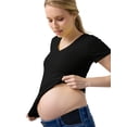 thumbnail image 6 of Ingrid & Isabel For Every Belly Maternity Fitted V-Neck Tee, Sizes S-XXL, 6 of 8