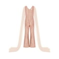 thumbnail image 4 of iixpin Kids Girls Sparkly Sequins Jumpsuit Sleeveless Wedding Birthday Party Wide Leg Pants Romper Champagne 12, 4 of 7