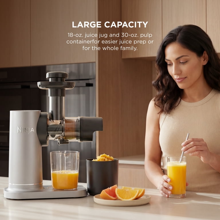 Free Shipping! Ninja Cold Press Juicer 150W with 18oz Jug, 30oz
