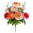 thumbnail image 4 of Mainstays 21.5" Artificial Flower Peony Ranunculus Mix Bouquet, Coral Color., 4 of 5