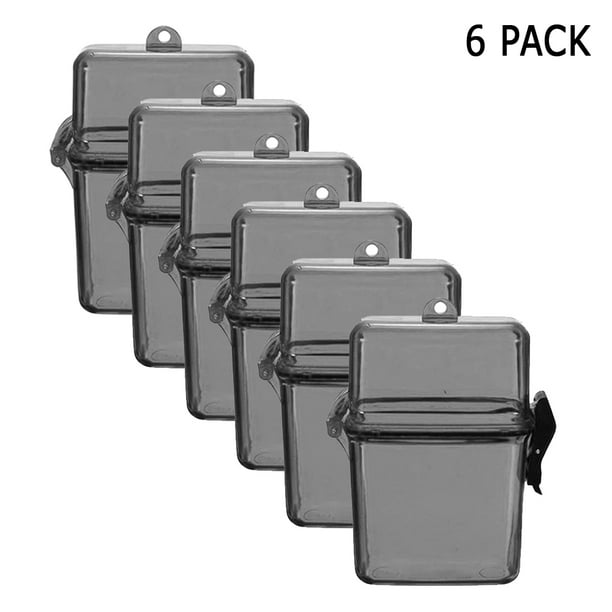 6 Waterproof Plastic Containers Key Money Storage Box Card Case Hold