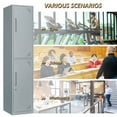 thumbnail image 7 of MIIIKO Office Storage Lockers for Employees, 71" Slim Metal Storage Cabinet with 2 Door for School, Gym, Dormitory, Changing Room, 7 of 7