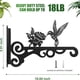 thumbnail image 3 of Gancho de pared Hummingbird de alta resistencia para cestas colgantes - Pack de 2 perchas decorativas de hierro para macetas, macetas y decoración de jardín, 3 of 5