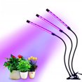 thumbnail image 2 of Grow Light USB 5V 2A Full Spectrum 360 ° Cabezales de planta flexibles Lámpara Lámpara de cultivo impermeable ajustable, 3 cabezales tholdsy HA005161-02B, 2 of 6