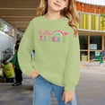 thumbnail image 2 of Generic Girls Back to School Cotton Sweatshirt Kids Crewneck Long Sleeve Third Grade Shirt Light Casual Walk Cute Preppy Pullover Top, 2 of 8