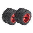 thumbnail image 4 of Pneus RC, 2 Pcs Pneu Arrière RC Jumeau Pneu 55mm Dia Pneus RC Doubles Roues de Voiture RC D12 010 Roue de Camion RC Compatible avec WPL D12 1/10 Camion Télécommandé, 4 of 7