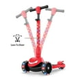 thumbnail image 6 of Jetson Jupiter Mini 3 Wheel Light-Up Kick Scooter with Adjustable Handlebar, Red, 6 of 8