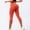 Orange, variant on Yoga Leggings For Women Leggings For Women Running Pants Women Lightweight Pants Women Seamless Leggings Booty Lifting Leggings For Women Spring Pants For Women Work Pants Women