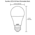 thumbnail image 4 of 6-Pack Sunlite LED A19 Light Bulbs Non-Dimmable, 14 Watt (100 Watt Equivalent), Medium (E26) Base, 1500 Lumen 30K - Warm White, 4 of 5