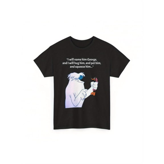 Hugo Abominable Snowman TeeMens Tee I Will Name Him George TshirtMens Tee Funny Shirt Tees