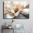 thumbnail image 4 of Mudket Framed Canvas Wall Art Ready to Hang, White Magnolia Flower Close Up Floral Canvas Wall Art, Vintage Botanical Wall Decor, Flower Wall Art, Wall Pictures for Living Room - 12"L x 8"W, 4 of 10