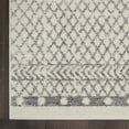 thumbnail image 5 of Nourison Passion Ivory/Grey 5'3" x 7'3" Area Rug, Boho, Farmhouse, Bed Room, Living Room, Dining Room, Kitchen, , Easy Cleaning, Non Shedding (5' x 7'), 5 of 9