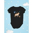 thumbnail image 3 of Funny Kiddie Antelope Drawing Bodysuit Infant -Image by Shutterstock,  24 Months, 3 of 4