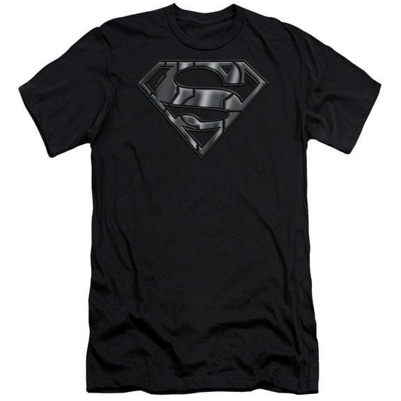 Superman Mech Shield Adult 30/1 T-Shirt Black