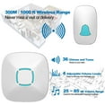thumbnail image 4 of Wireless 12V 23A Battery Door Bell and Chime, White, 4 of 6