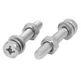 thumbnail image 2 of M6 x 35mm 304 Tornillo de Acero Inoxidable Phillips Cabeza Hexagonal Tuercas con Arandelas 8 Juegos, 2 of 3